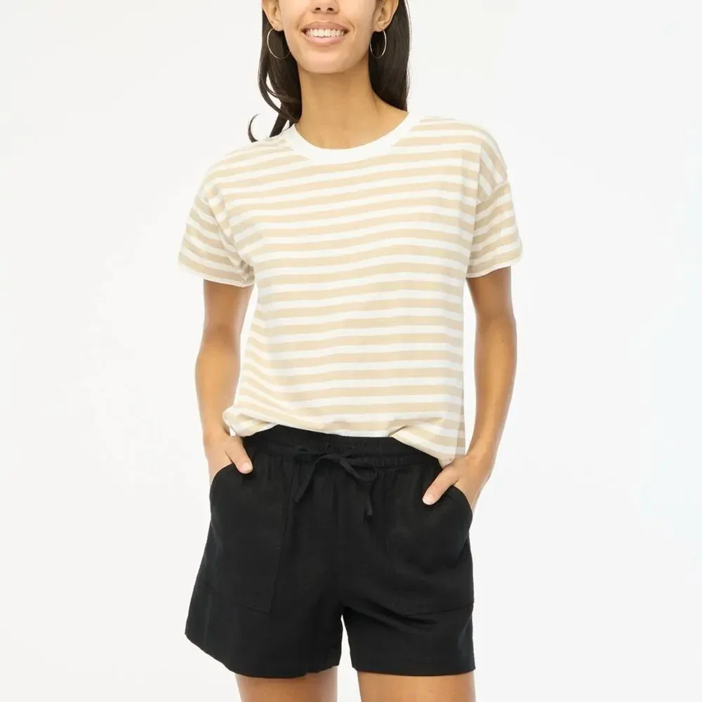 J Crew Linen Blend Pull On Shorts